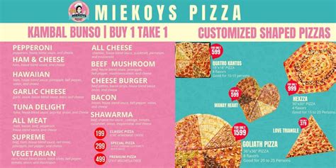 goliath pizza baguio|Miekoy's Pizza menu delivery .